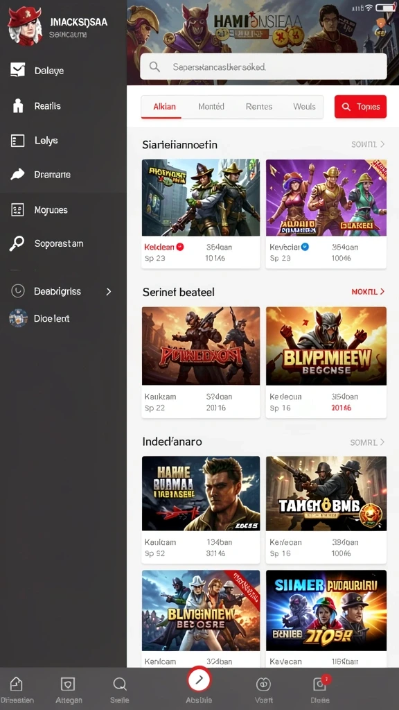 Tampilan utama aplikasi tunaitoto Terbaru: Download APK Resmi dan Aman yang intuitif dan efisien.
